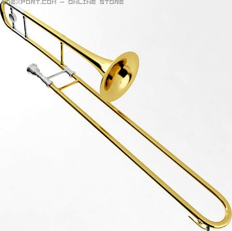 Trombone 3D Model