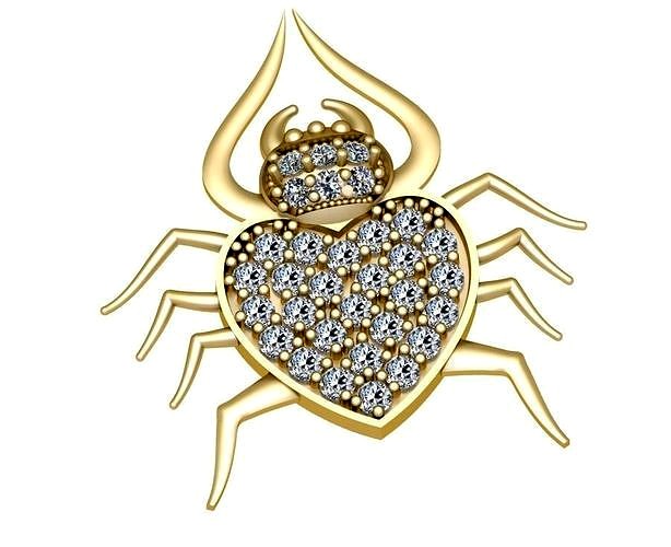 love spider jewelry | 3D