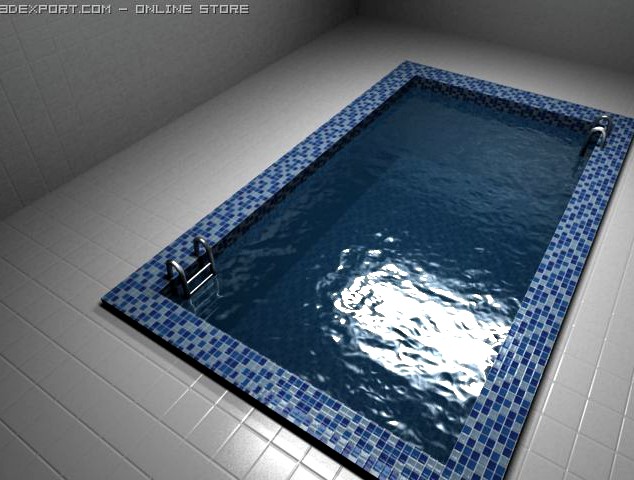 Realistic pool 3D Model