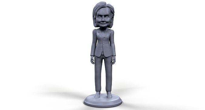 Hillary Clinton stylized high quality 3D printable miniature | 3D