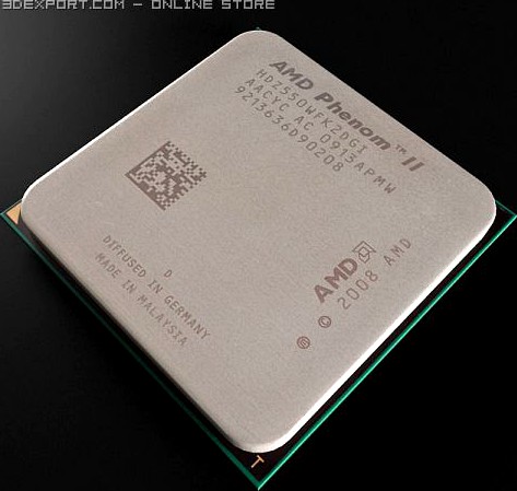AMD Phenom II 3D Model