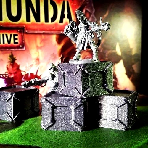 Sci Fi Crate 3D Printable Wargame Tabletop Terrain 3D Model Sci Fi Crate 3D Printable Wargame Tabletop Terrain 3D Model