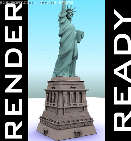 Statue of Liberty 3D Model