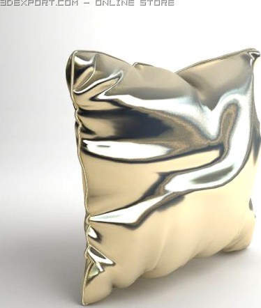 Satin Throw Pillow 2 3D Model