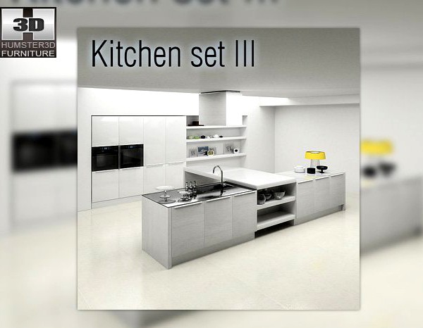 Kitchen P3 set 3D Model