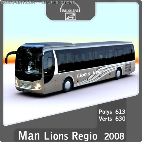 2008 MAN Lions Regio C 3D Model