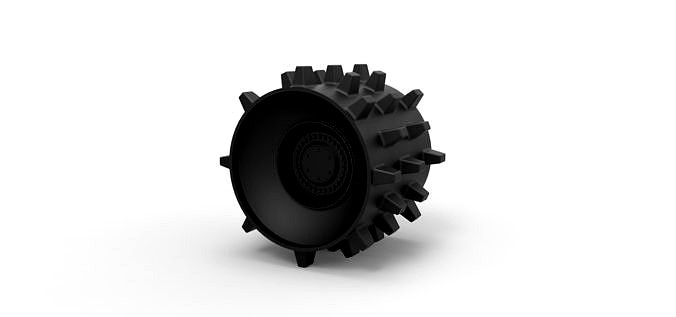 Diecast Compactor wheel | 3D