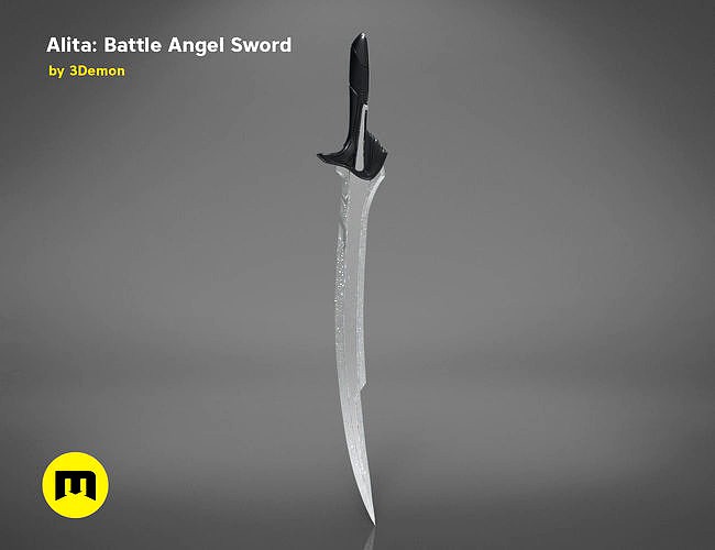 Alita Damascus Blade Sword | 3D