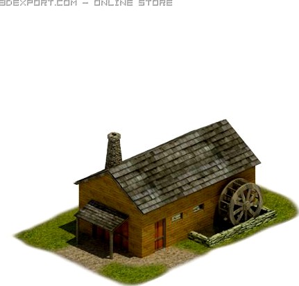 Watermill 3D Model