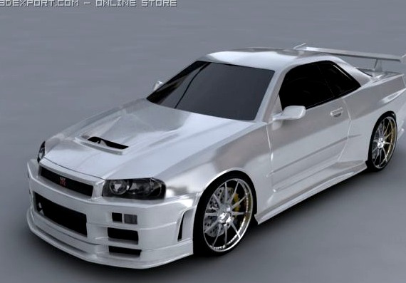 Nissan Skyline GTR 3D Model