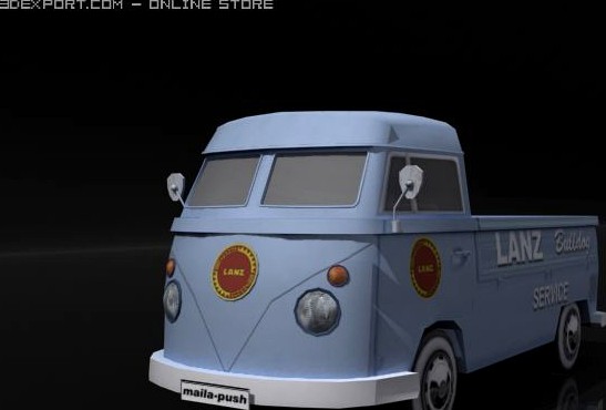 VW Bulli 3D Model