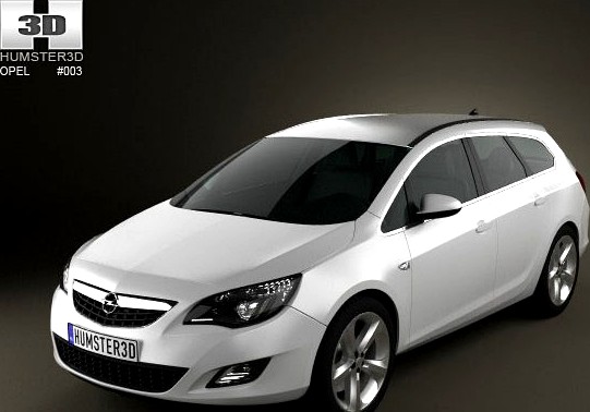 Opel Astra Tourer 2011 3D Model