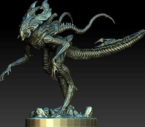 King alien statue