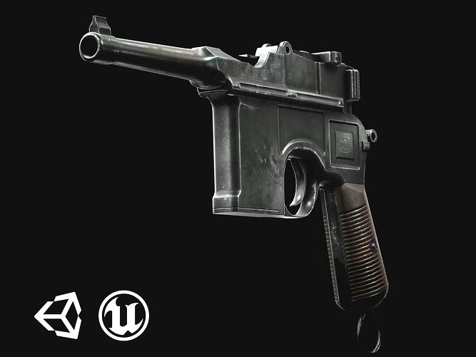 Mauser C96 - Model and Textures