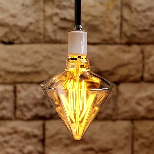 Edison Lightbulb Diamond Shaped