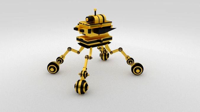 Scifi Robot GR00 3D Model