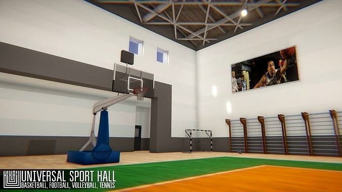 Universal sport hall - basketball-football-volleyball-tennis
