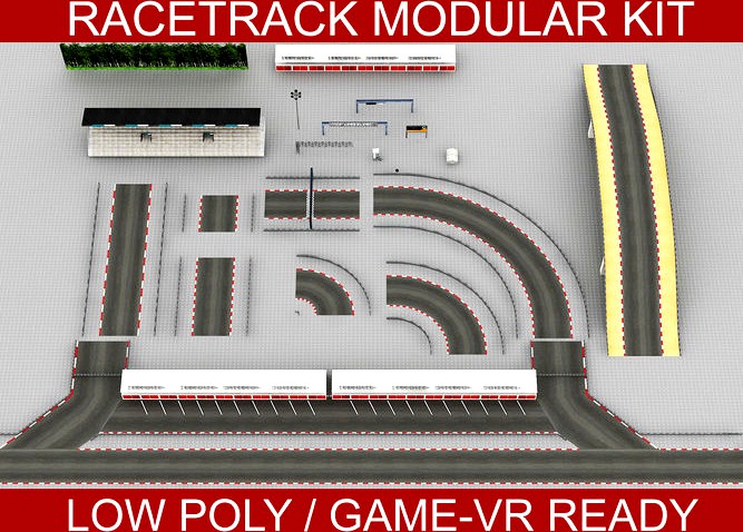 Race Track Modular Construction Kit