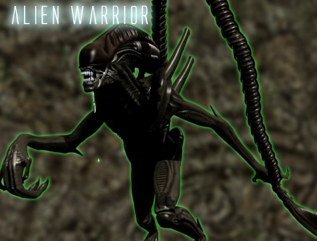 Xenomorph Alien Warrior 3D Model