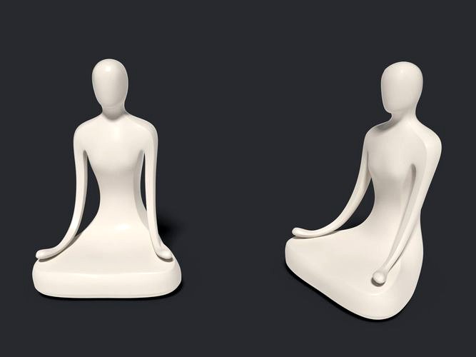 Meditation Figurine - Abstract Buddha 2