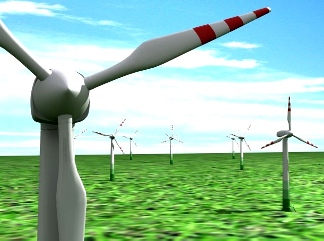 Wind Turbine 3D Model