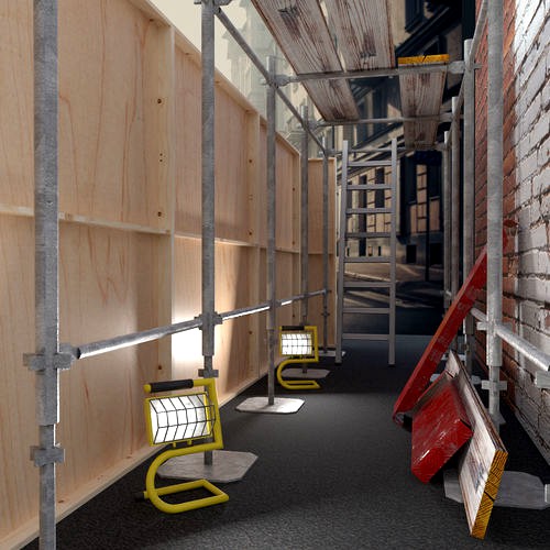 Scaffold platform elements for construction and building