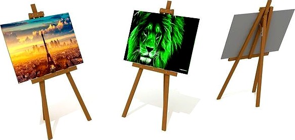 3d Easel Painting