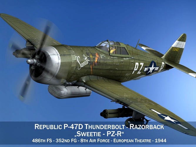 Republic P-47D Thunderbolt - Sweetie - PZ-R