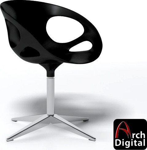 Fritz Hansen Rin Chair 3D Model