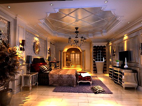 Photorealistic Bedroom 0050 3D Model