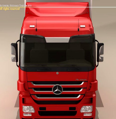 Mercedes Actros Megaspace 3D Model