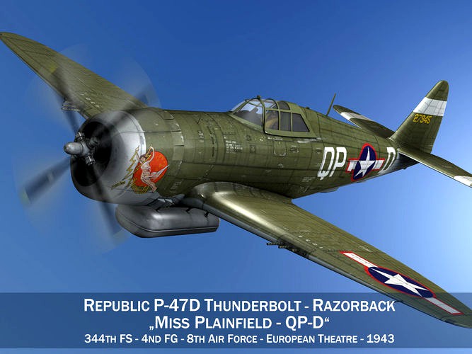 Republic P-47D Thunderbolt - Miss Plainfield