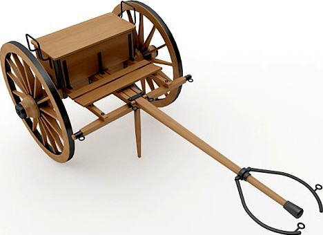 Napoleon Model 1841 6 pounder Limber 3D Model