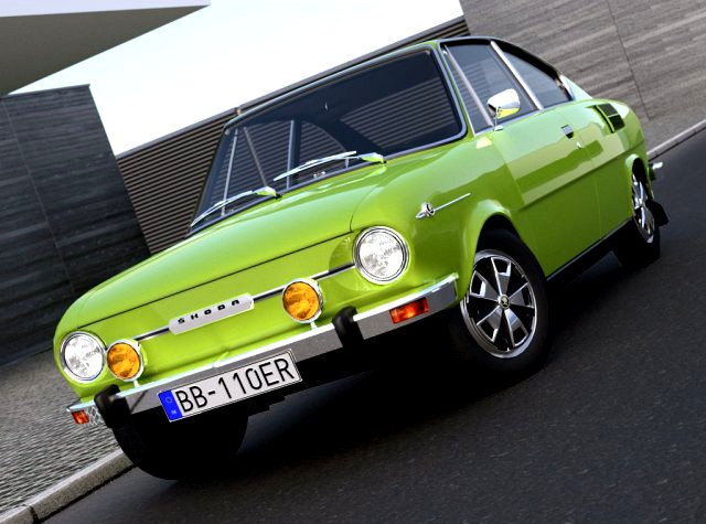 Skoda 110R 1971 3D Model