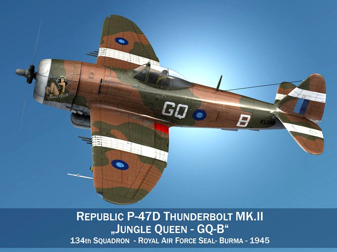 Republic P-47D Thunderbolt MK II - Jungle Queen