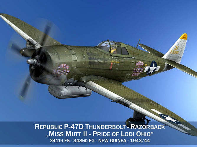 Republic P-47D Thunderbolt - Miss Mutt II