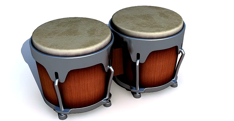 Bongo Drums 3d model