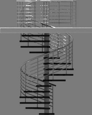 Spiral stair 3D Model