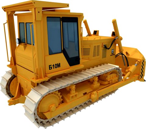 Bulldozer B10 3D Model