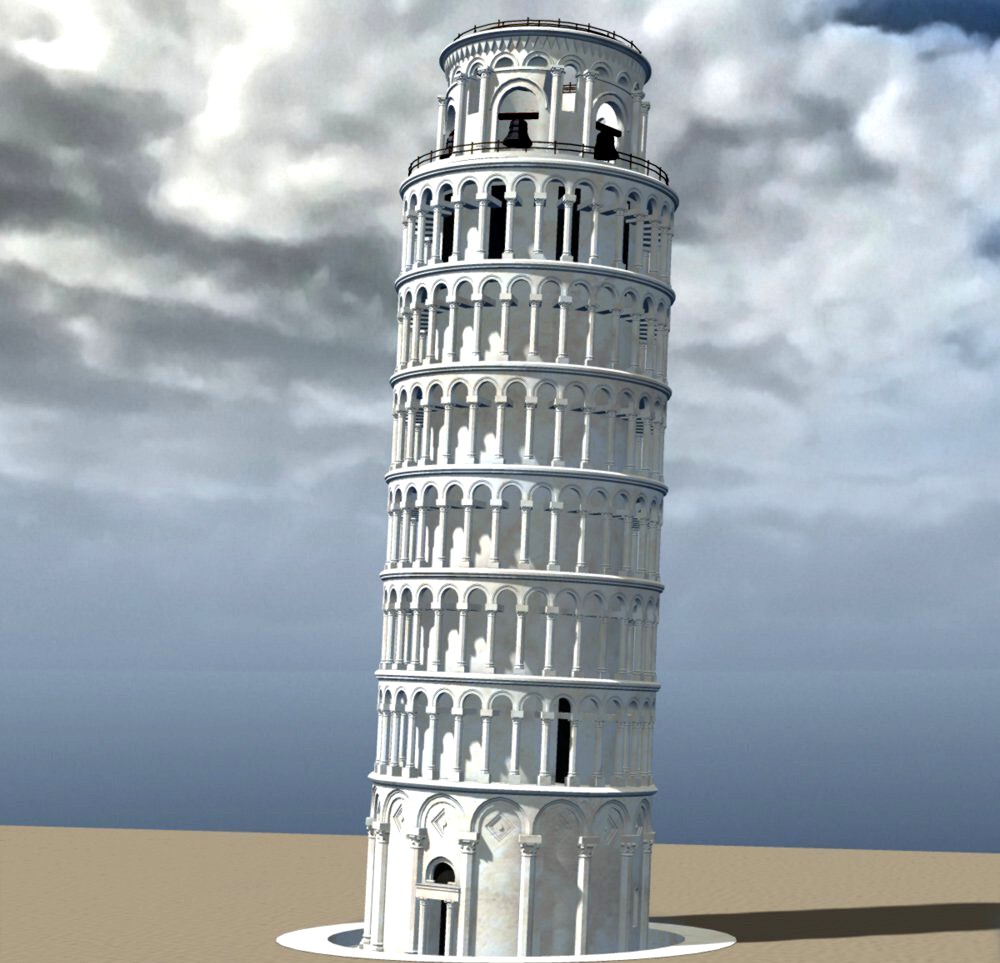Leaning Tower of Pisa for Poser