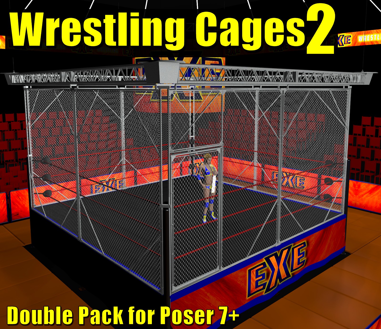 Cages 2 for Dex's Wrestling Set (poser 7+)