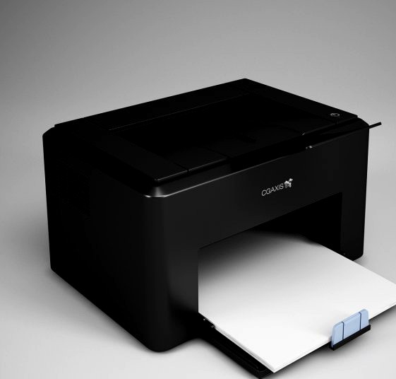 CGAxis Laser Printer 16 3D Model