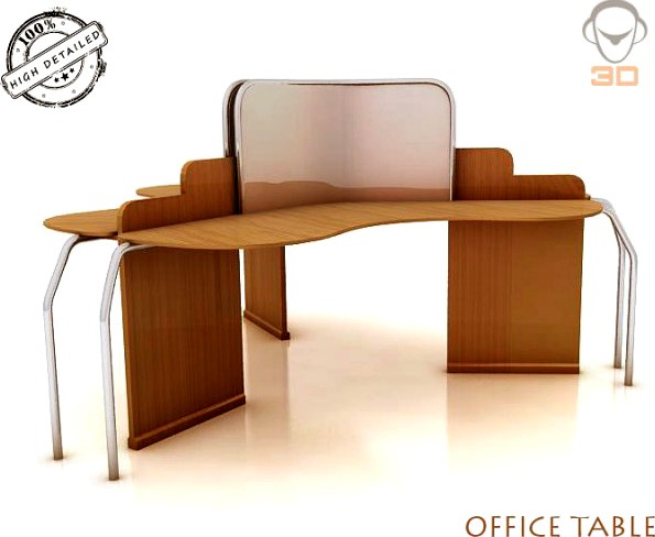 Office Table 3D Model