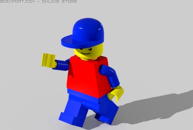 Legoman 3D Model