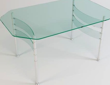 Glass Table 03 3D Model