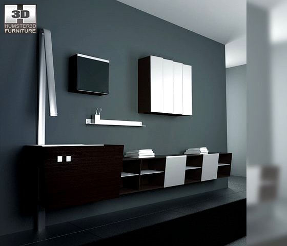 Bathroom furniture 05 Set 3D Model