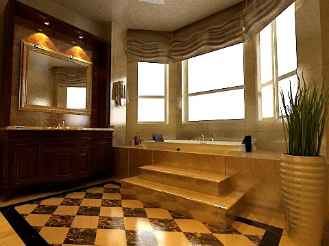 Photorealistic Bathroom 0007 3D Model