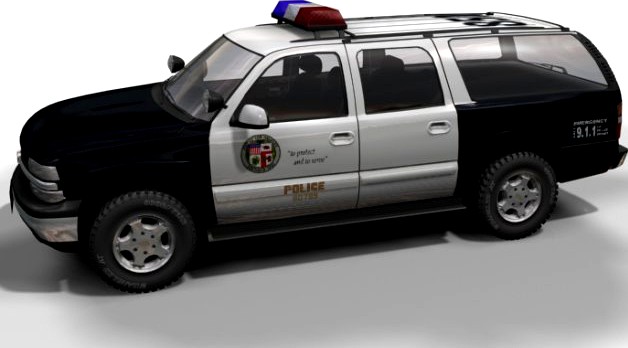 LAPD Chevrolet Suburban 3D Model