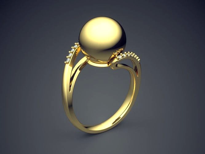 Engagement Ring CAD-4771 | 3D