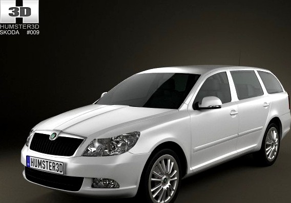 Skoda Octavia combi 2009 3D Model